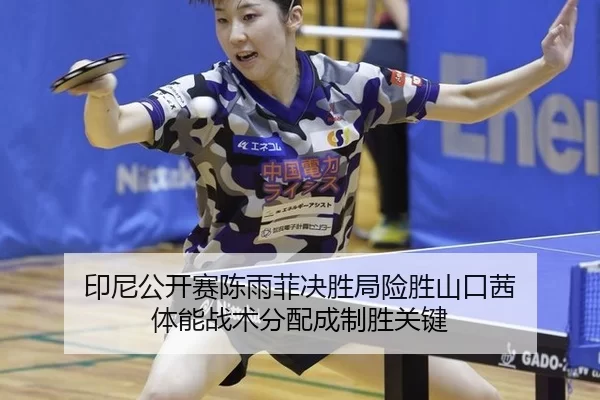 印尼公开赛陈雨菲决胜局险胜山口茜 体能战术分配成制胜关键